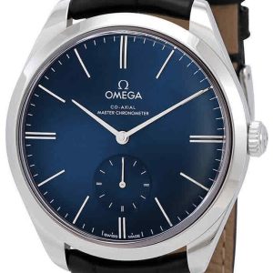 Omega Herrklocka 435.13.40.21.03.002 De Ville Tresor Blå/Läder Ø40