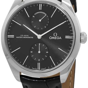 Omega Herrklocka 435.13.40.22.01.001 De Ville Tresor Svart/Läder