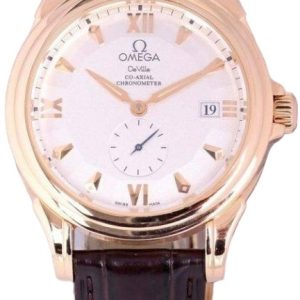 Omega Herrklocka 4636.30.32 De Ville Co-Axial Silverfärgad/Läder