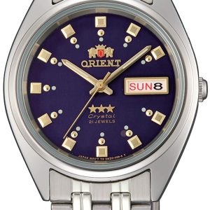 Orient 3 Star FAB00009D9 Blå/Stål Ø37 mm