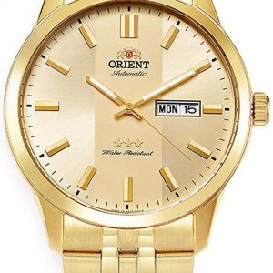 Orient 3 Star Herrklocka SAB0B007CB Gulguldstonad/Gulguldtonat stål