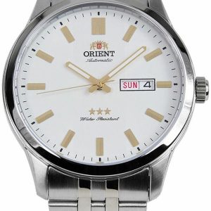 Orient 3 Star Herrklocka SAB0B009WB Vit/Stål Ø43 mm