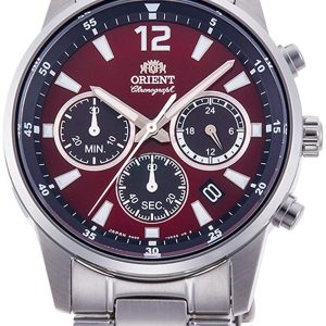 Orient 99999 Herrklocka RA-KV0004R10B Röd/Stål Ø42 mm