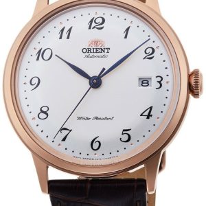 Orient Bambino Herrklocka RA-AC0001S10B Vit/Läder Ø40 mm