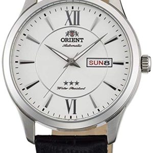 Orient Classic Herrklocka FAB0B003W9 Silverfärgad/Läder Ø43 mm