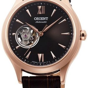 Orient Damklocka RA-AG0023Y10A Open Heart Brun/Läder Ø35 mm