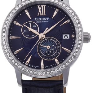 Orient Damklocka RA-AK0006L10B Elegance Blå/Läder Ø36.5 mm