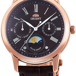 Orient Damklocka RA-KA0002Y10B Moonphase Brun/Läder Ø35 mm