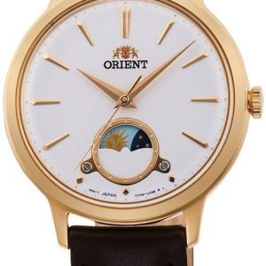 Orient Damklocka RA-KB0003S10B Sun & Moon Vit/Läder Ø34 mm