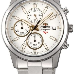 Orient Herrklocka FKU00001W0 Sp Vit/Gulguldtonat stål Ø42 mm