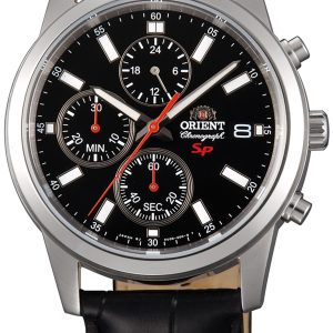 Orient Herrklocka FKU00004B0 Sporty Svart/Läder Ø42 mm