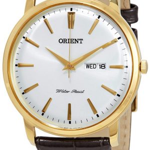 Orient Herrklocka FUG1R001W6 Classic Vit/Läder Ø43 mm