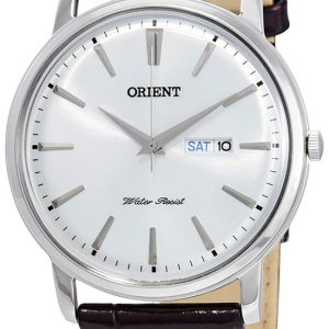 Orient Herrklocka FUG1R003W6 Classic Vit/Läder Ø43 mm