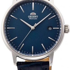 Orient Herrklocka RA-AC0E04L10B Maestro Blå/Läder Ø40 mm