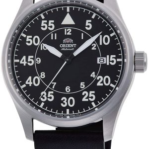 Orient Herrklocka RA-AC0H03B10B Pilot Svart/Läder Ø43 mm