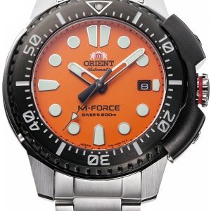 Orient Herrklocka RA-AC0L08Y00B M-Force Orange/Stål Ø45 mm