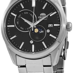 Orient Herrklocka RA-AK0307B10B Sun & Moon Svart/Stål Ø42 mm