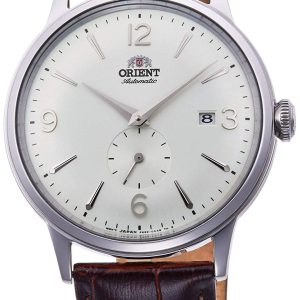 Orient Herrklocka RA-AP0002S10B Bambino Vit/Läder Ø41 mm