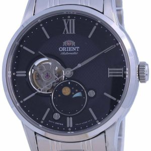 Orient Herrklocka RA-AS0008B10B Sun & Moon Svart/Stål Ø42 mm