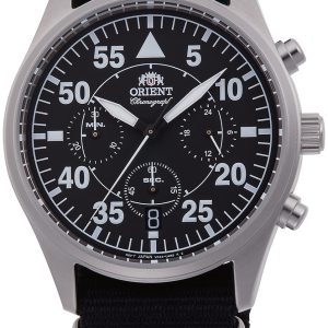 Orient Herrklocka RA-KV0502B10B Svart/Textil Ø43 mm