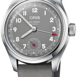 Oris 01 403 7776 4083-Set Big Crown Grå/Läder Ø38 mm