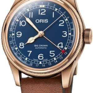 Oris 01 754 7741 3165-07 5 20 58BR Big Crown Blå/Läder Ø40 mm