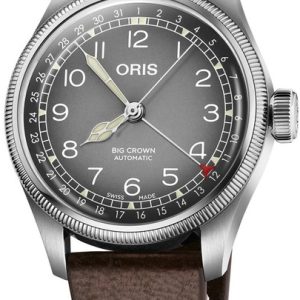 Oris 01 754 7779 4063-Set Big Crown Grå/Läder Ø38 mm