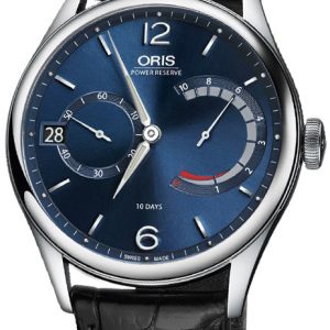 Oris Herrklocka 01 111 7700 4065-Set 1 23 72FC Culture Blå/Läder