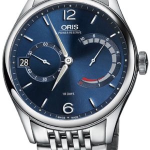 Oris Herrklocka 01 111 7700 4065-Set 8 23 79 Culture Blå/Stål Ø43