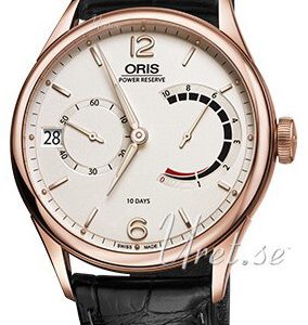 Oris Herrklocka 01 111 7700 6061-Set 1 23 82 Culture Beige/Läder