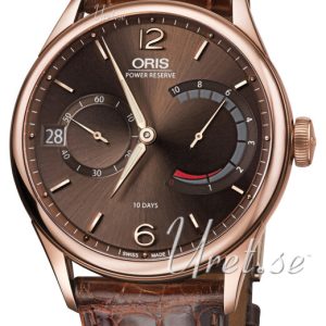 Oris Herrklocka 01 111 7700 6062-Set 1 23 86 Culture Brun/Läder Ø43