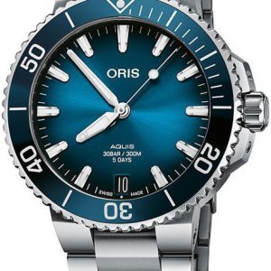 Oris Herrklocka 01 400 7769 4135-07 8 22 09PEB Aquis Blå/Stål