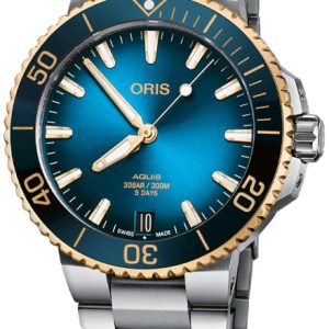 Oris Herrklocka 01 400 7769 6355-07 8 22 09PEB Aquis Blå/Stål