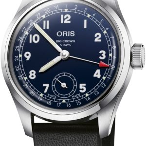 Oris Herrklocka 01 403 7776 4065-07 5 19 11 Big Crown Blå/Läder