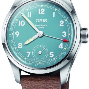 Oris Herrklocka 01 473 7786 4065-07 5 19 22FC Big Crown Blå/Läder