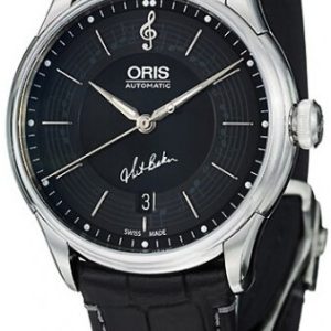 Oris Herrklocka 01 733 7591 4084-Set LS Culture Svart/Läder Ø40 mm