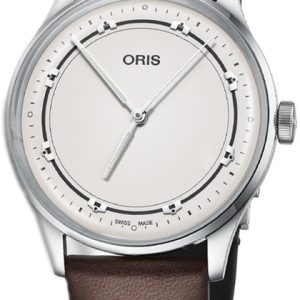 Oris Herrklocka 01 733 7762 4081-SET Culture Silverfärgad/Läder