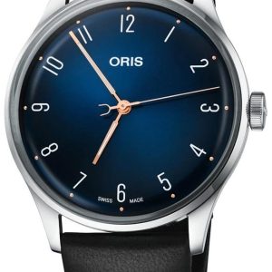 Oris Herrklocka 01 733 7762 4085-SET Culture Blå/Läder Ø38 mm