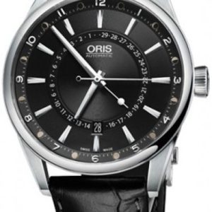 Oris Herrklocka 01 761 7691 4054-07 5 21 81FC Culture Svart/Läder