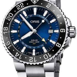 Oris Herrklocka 01 798 7754 4135-07 8 24 05PEB Aquis Blå/Stål