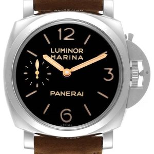 Panerai Herrklocka PAM00422 Luminor Svart/Läder Ø47 mm