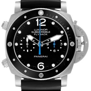 Panerai Herrklocka PAM00615 Luminor Svart/Gummi Ø47 mm