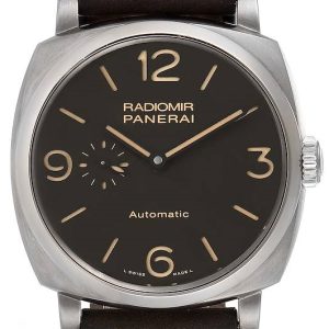 Panerai Herrklocka PAM00619 Radiomir Brun/Läder Ø45 mm