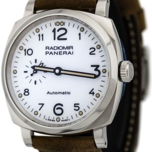 Panerai Herrklocka PAM00655 Radiomir Vit/Läder Ø42 mm