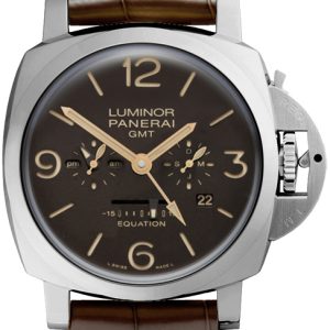 Panerai Herrklocka PAM00656 Luminor Brun/Läder Ø47 mm