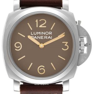 Panerai Herrklocka PAM00663 Luminor Beige/Läder Ø47 mm