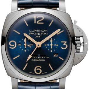 Panerai Herrklocka PAM00670 Luminor Blå/Läder Ø47 mm