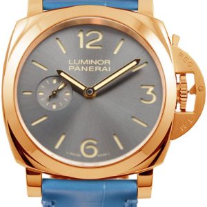 Panerai Herrklocka PAM00677 Luminor Grå/Läder Ø42 mm