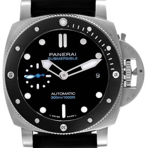 Panerai Herrklocka PAM00683 Luminor Svart/Gummi Ø42 mm