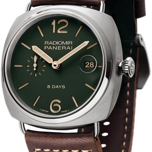 Panerai Herrklocka PAM00735 Radiomir Grön/Läder Ø45 mm